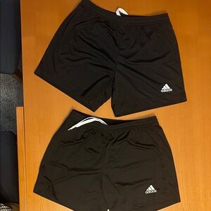 2 pair Adidas women’s Black Athletic Shorts